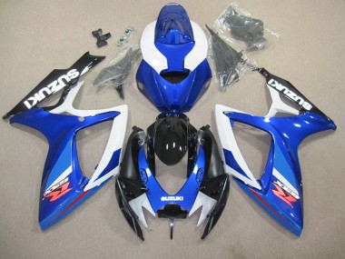 Plástico Moto GSXR 600 K6 06-07 - Azul Blanco