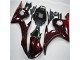 Plástico Moto R6 03-05 - Negro Rojo Llama Plástico Moto R6 03-05 - Negro Rojo Llama