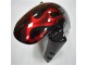 Plástico Moto R6 03-05 - Negro Rojo Llama Plástico Moto R6 03-05 - Negro Rojo Llama