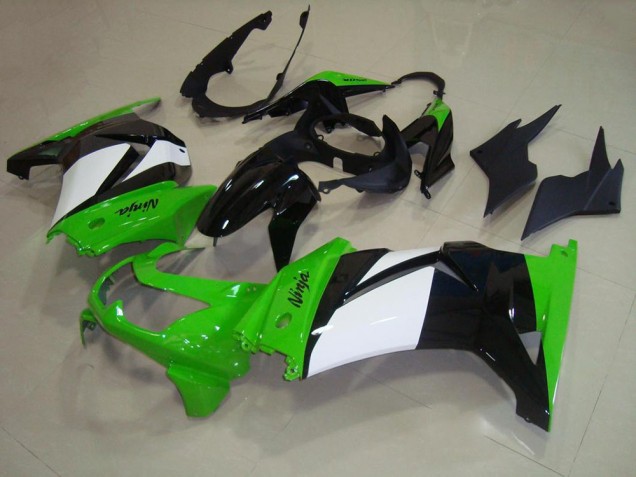 Plástico Moto ZX 250R 08-12 - Verde Blanco Negro Plástico Moto ZX 250R 08-12 - Verde Blanco Negro